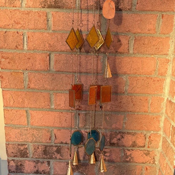 Multicolor Geometric Hanging Wind Chimes NWT - Picture 2 of 8